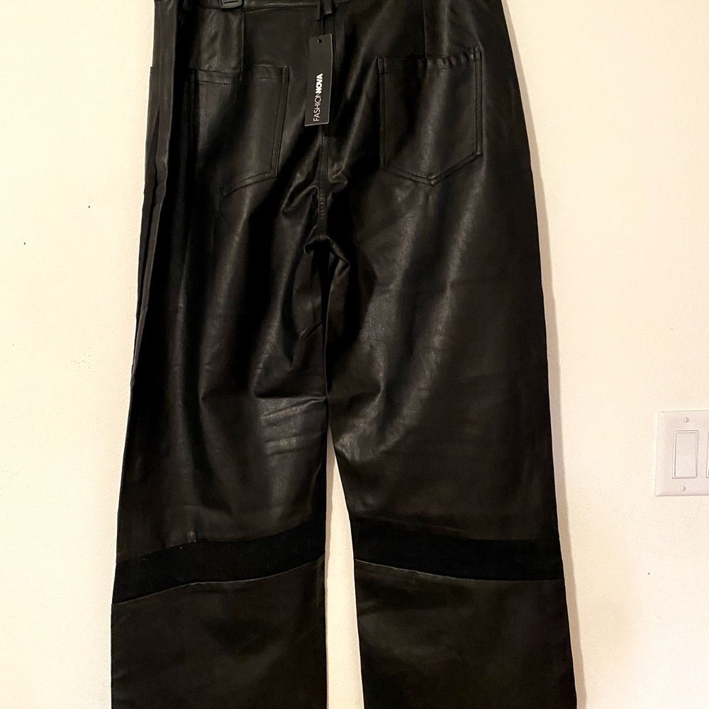 FAUX LEATHER PANTS - Picture 5 of 6